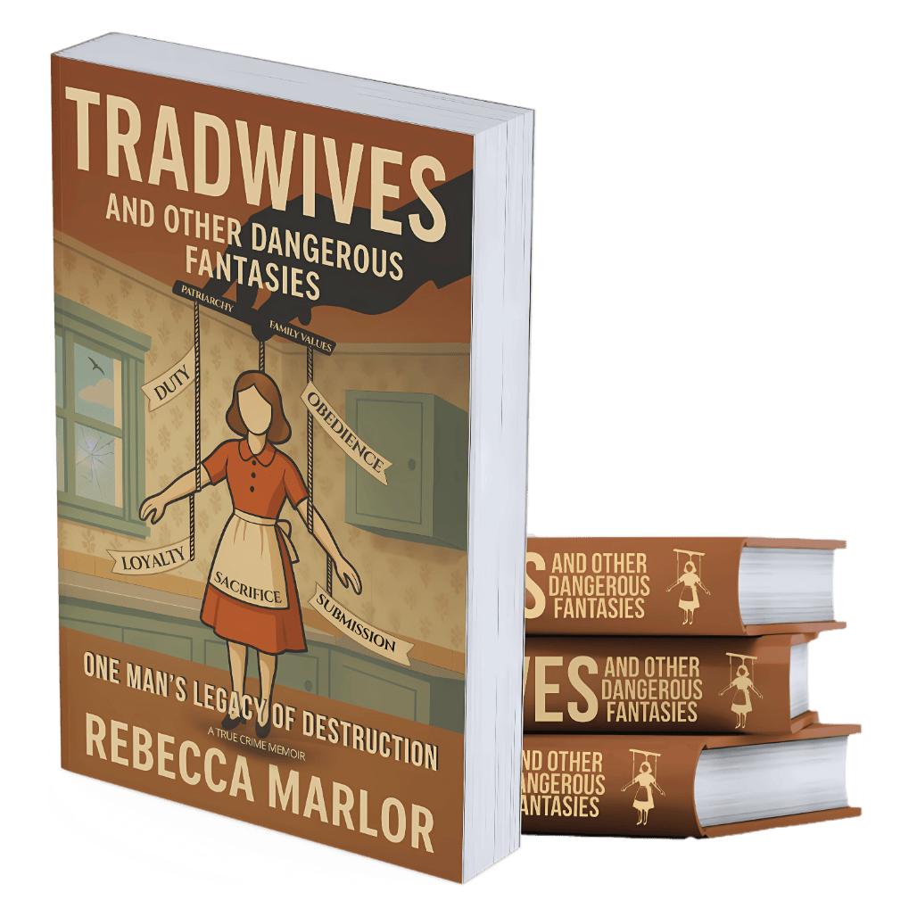 Tradwives and Other Dangerous Fantasies — book cover with stacked spines